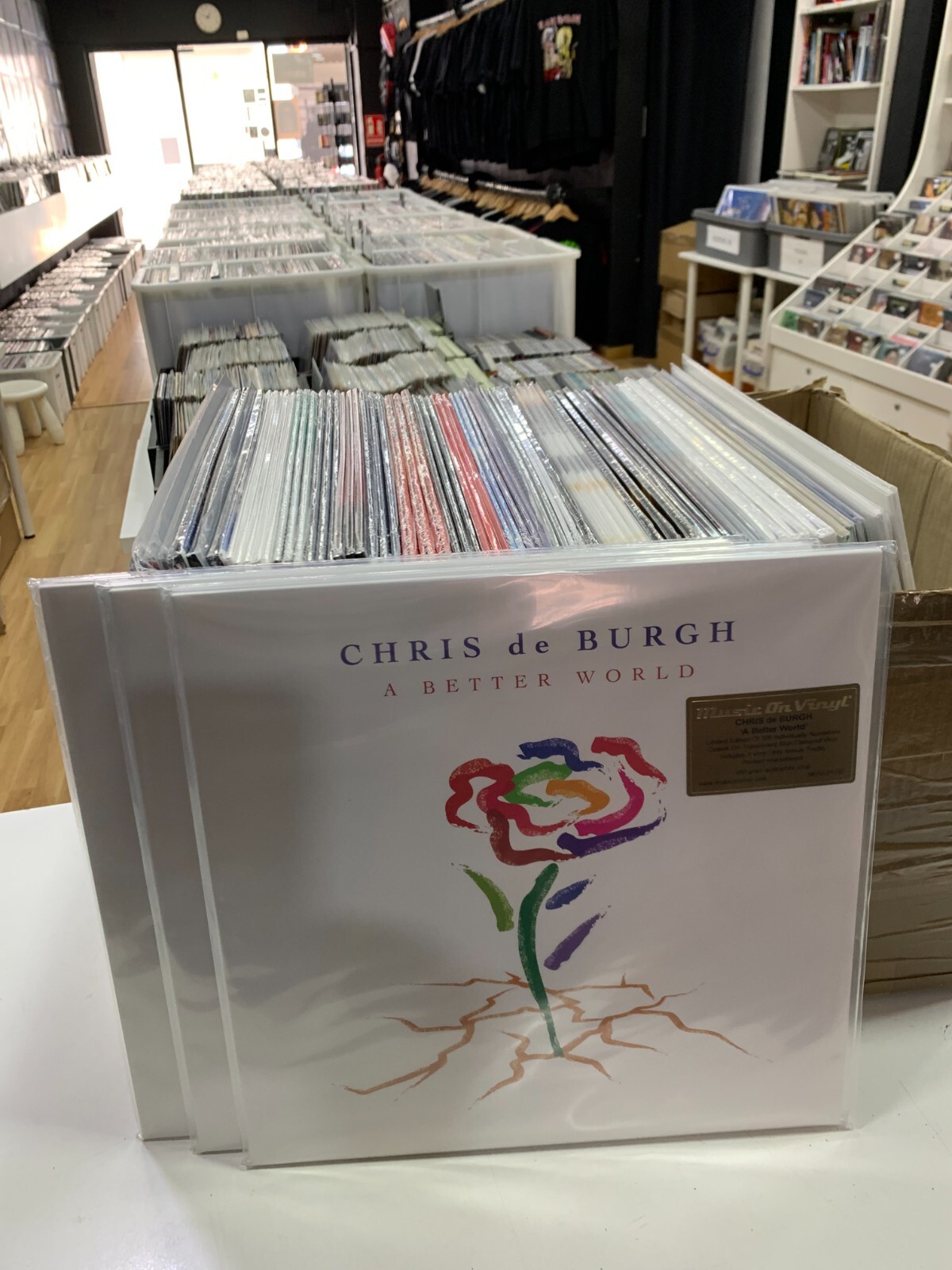 Chris De Burgh 2LP A Better World Vinile Colorato Blu Traslucido