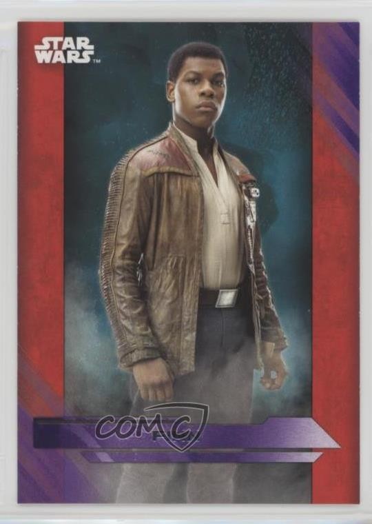 2017 Topps Star Wars: Gli Ultimi Jedi Purple Finn #4 fm0