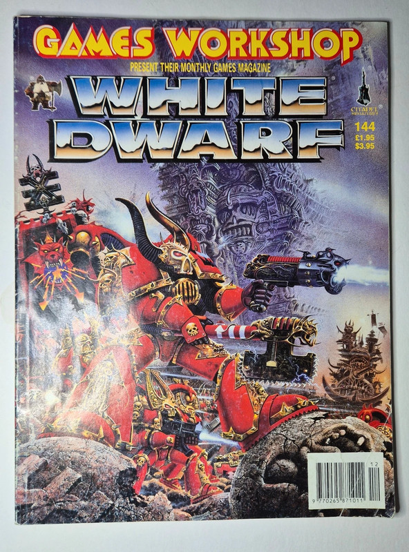 Games Workshop White Dwarf #144 – Classic Warhammer Magazine – Vintage Collectors Issue