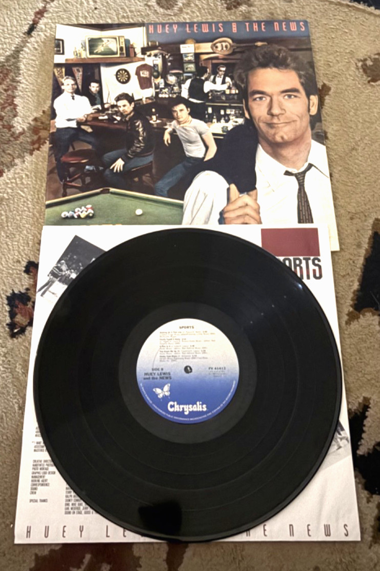 Huey Lewis and the News Sports 1983 Chrysalis Vinyl LP EX