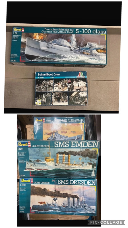 5 cajas revell