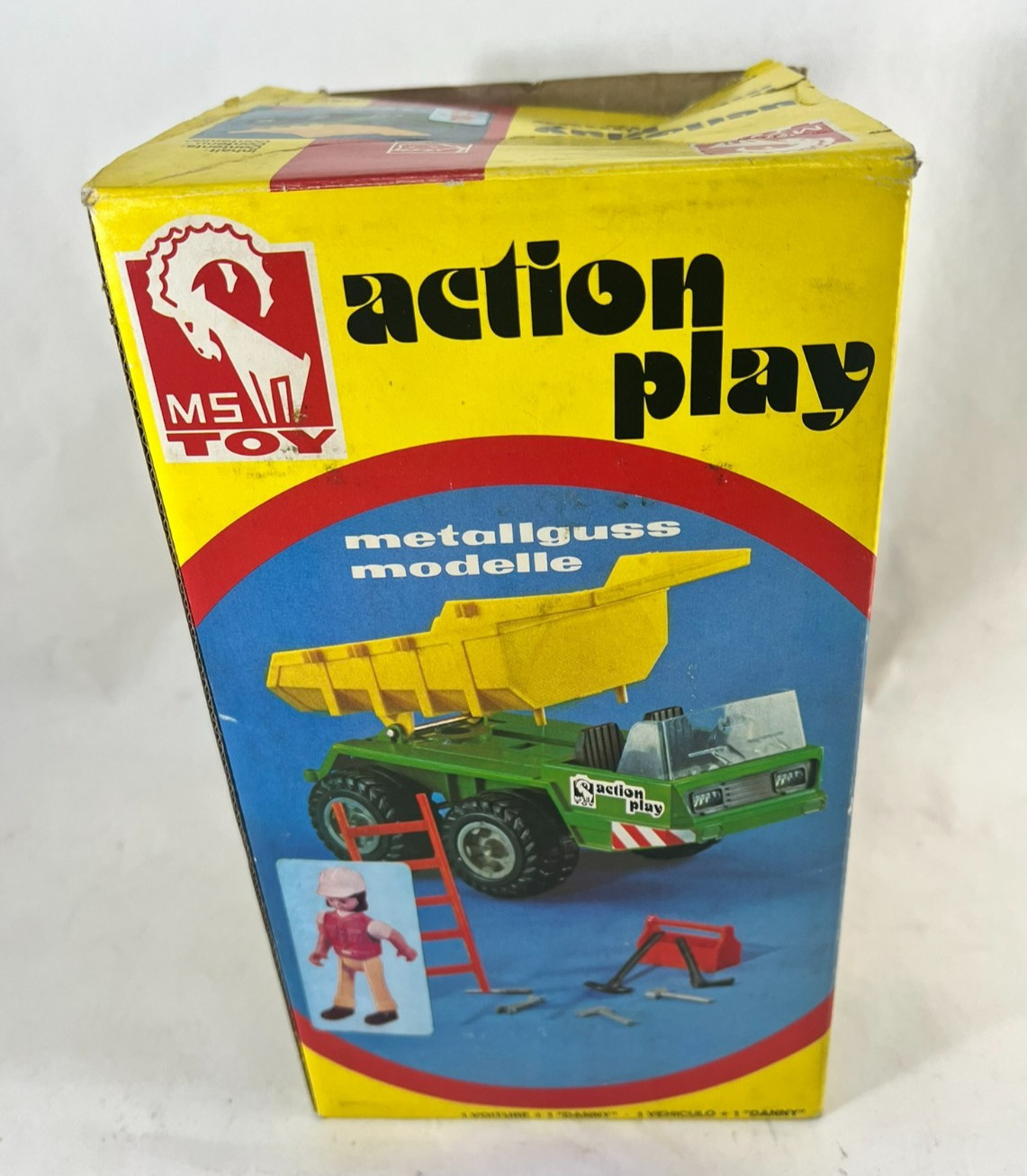 Action Play MS Toy Metallguss modell Mulden Kipper Ms 5786 PLAYMOBIL OVP MIB new