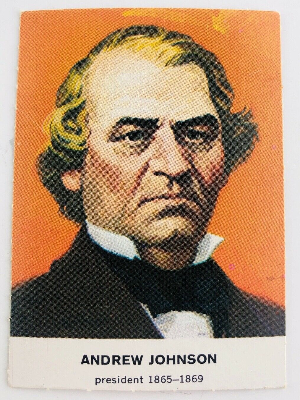 1960 Golden Press Presidents #17 Andrew Johnson 1865-1869 Vintage