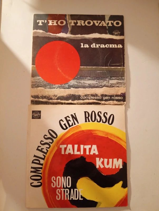 Dischi vinile 45 giri complesso gen rosso