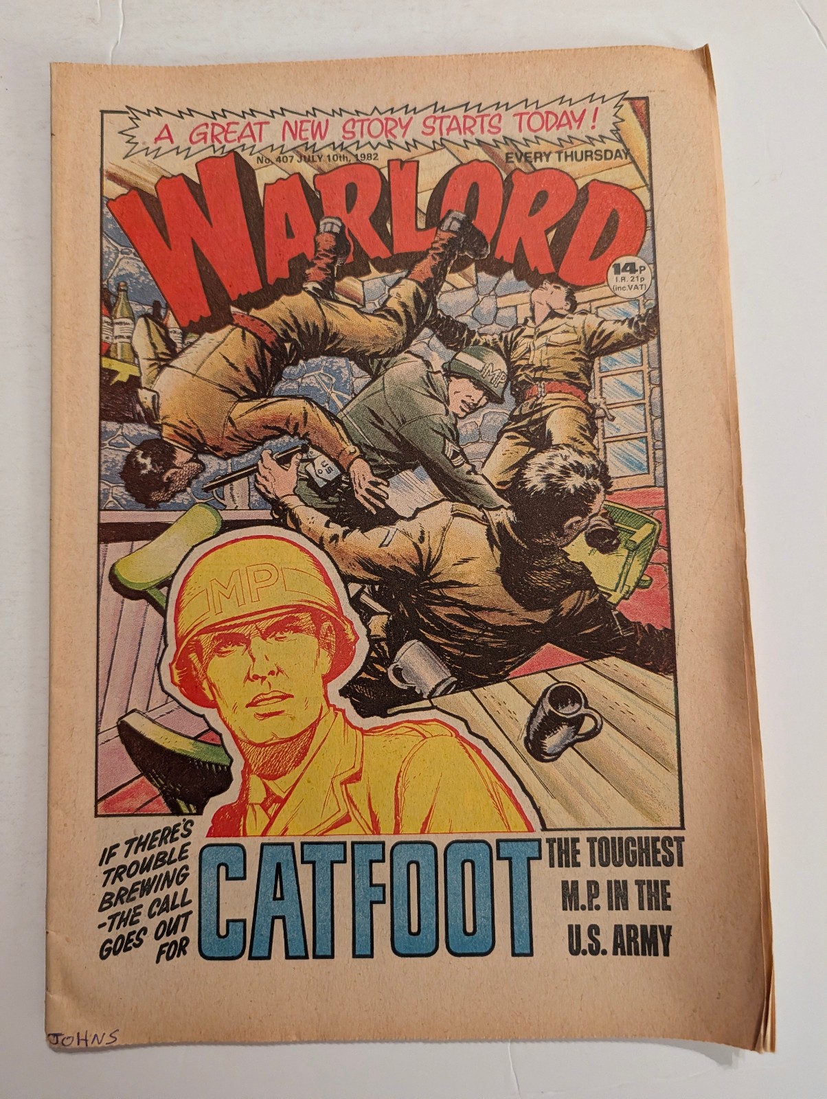 Warlord Comic No 407, July 10th 1982.