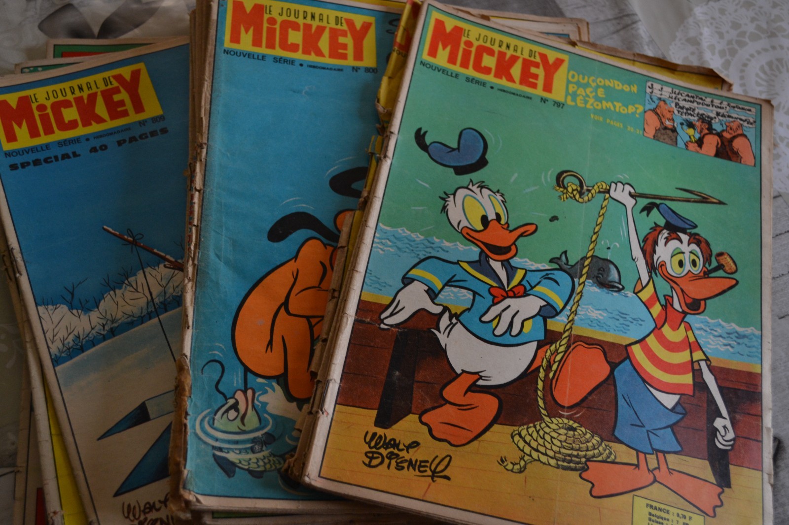 journal de mickey anciens année 1966 1967 1968