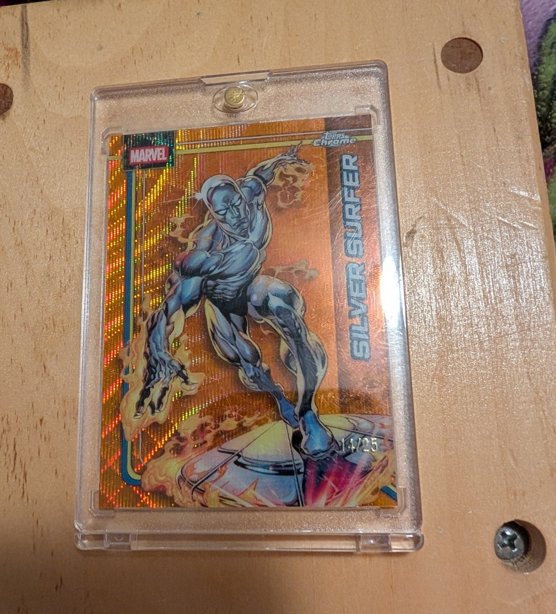 Topps 2026 Topps Chrome Marvel Silver Surfer #157 Serial Numbered 14 /25