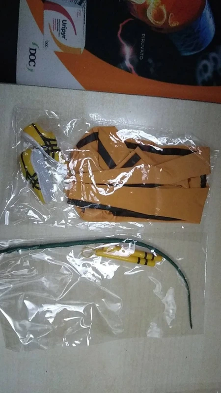 Accessori  doll hot toys blitzway inart  Bruce Lee tuta gialla e scarpe tiger  action figure 1:6