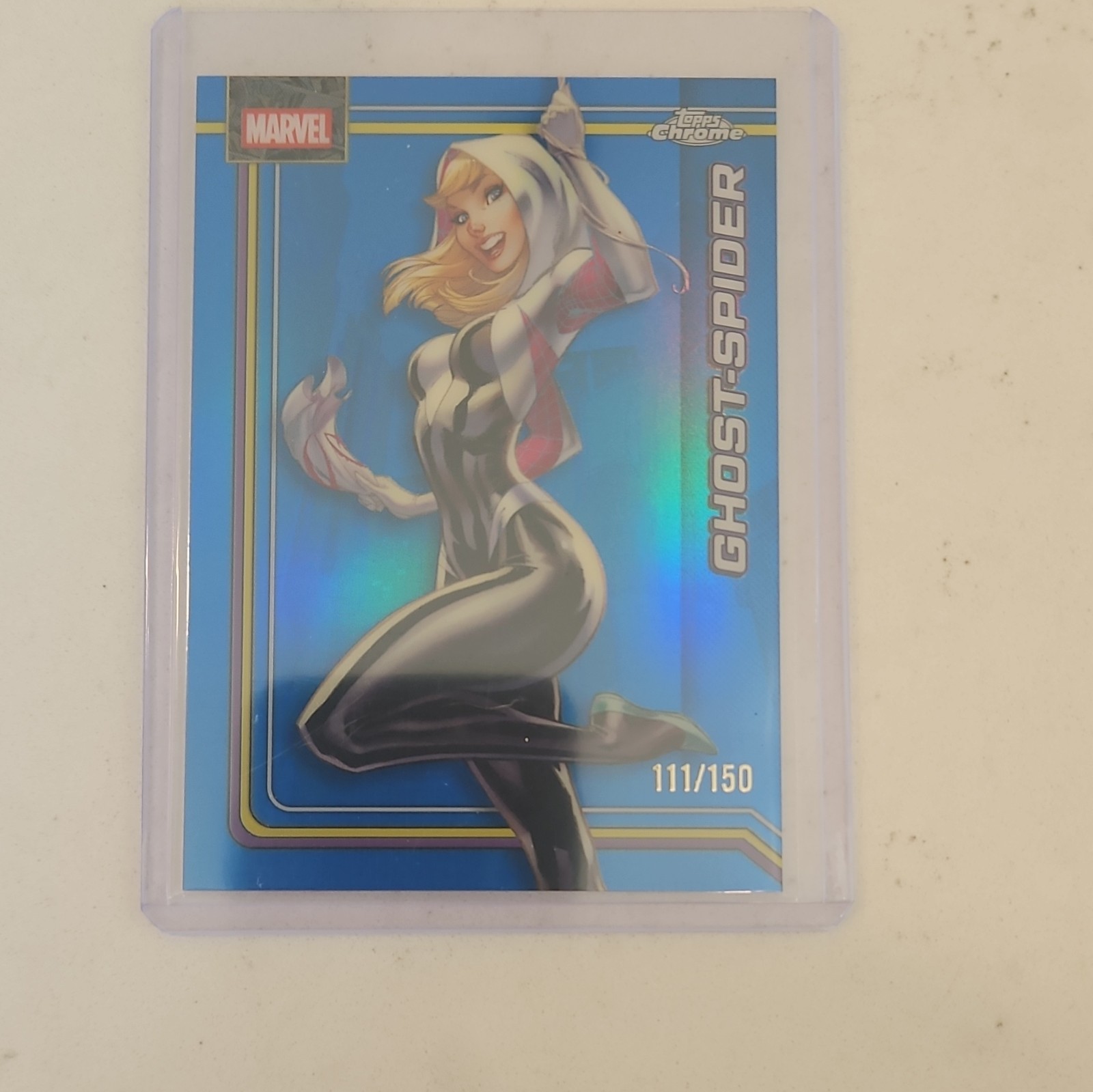 Topps 2020 Topps Chrome Marvel Ghost-Spider Gwen Stacy #042 Serial #111/150