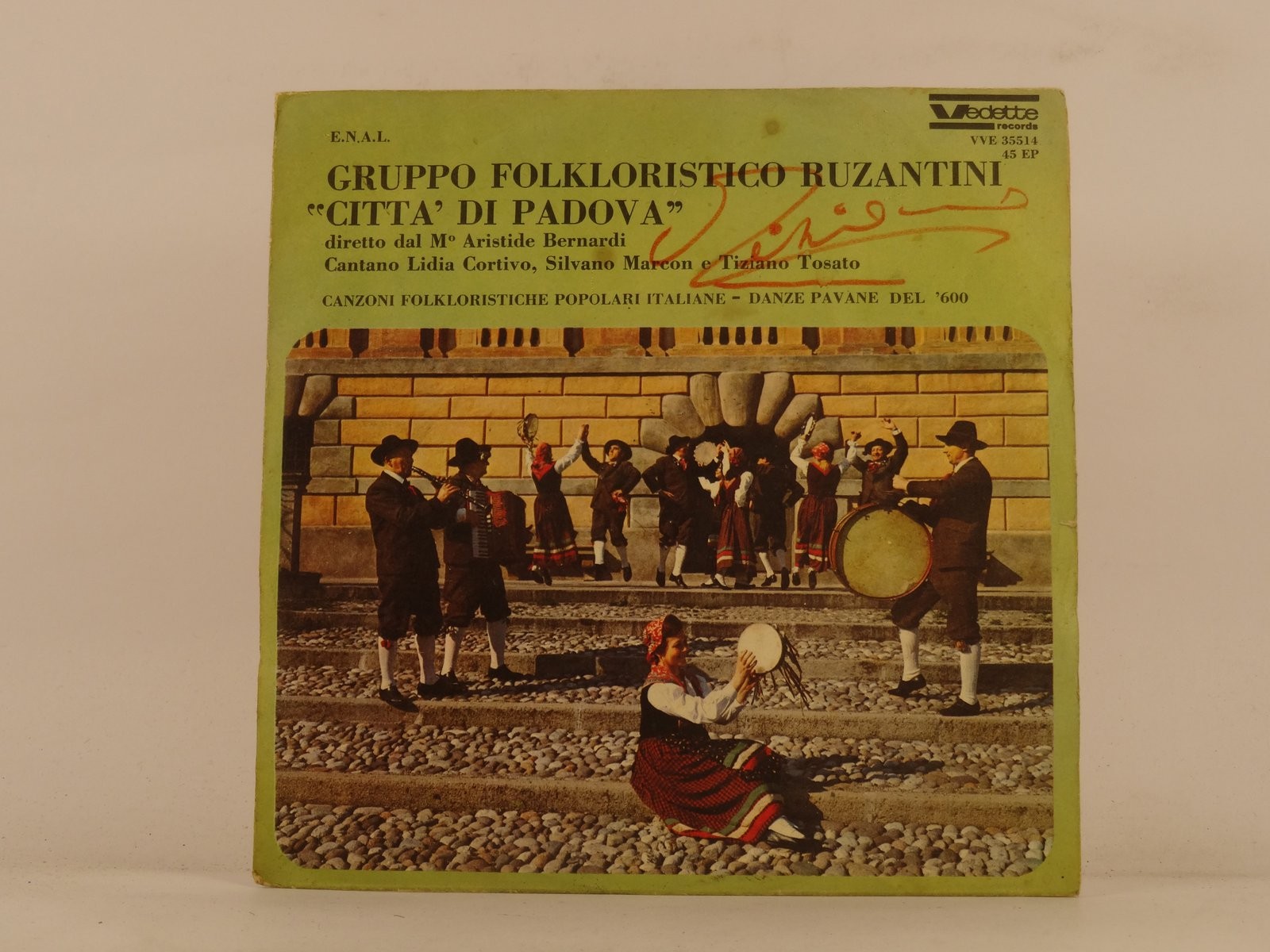ARISTIDE BERNARDI GRUPPO FOLKLORISTICO RUZANTINI (132) 6 Track 7" Single includi