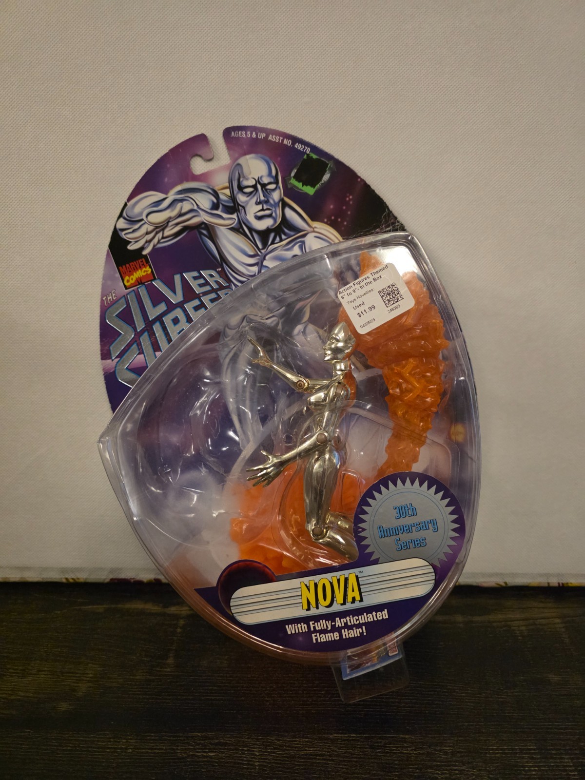 1997 Toybiz Frankie Raye Nova 6” Silver Surfer 30° Anniversario Serie Galatacus