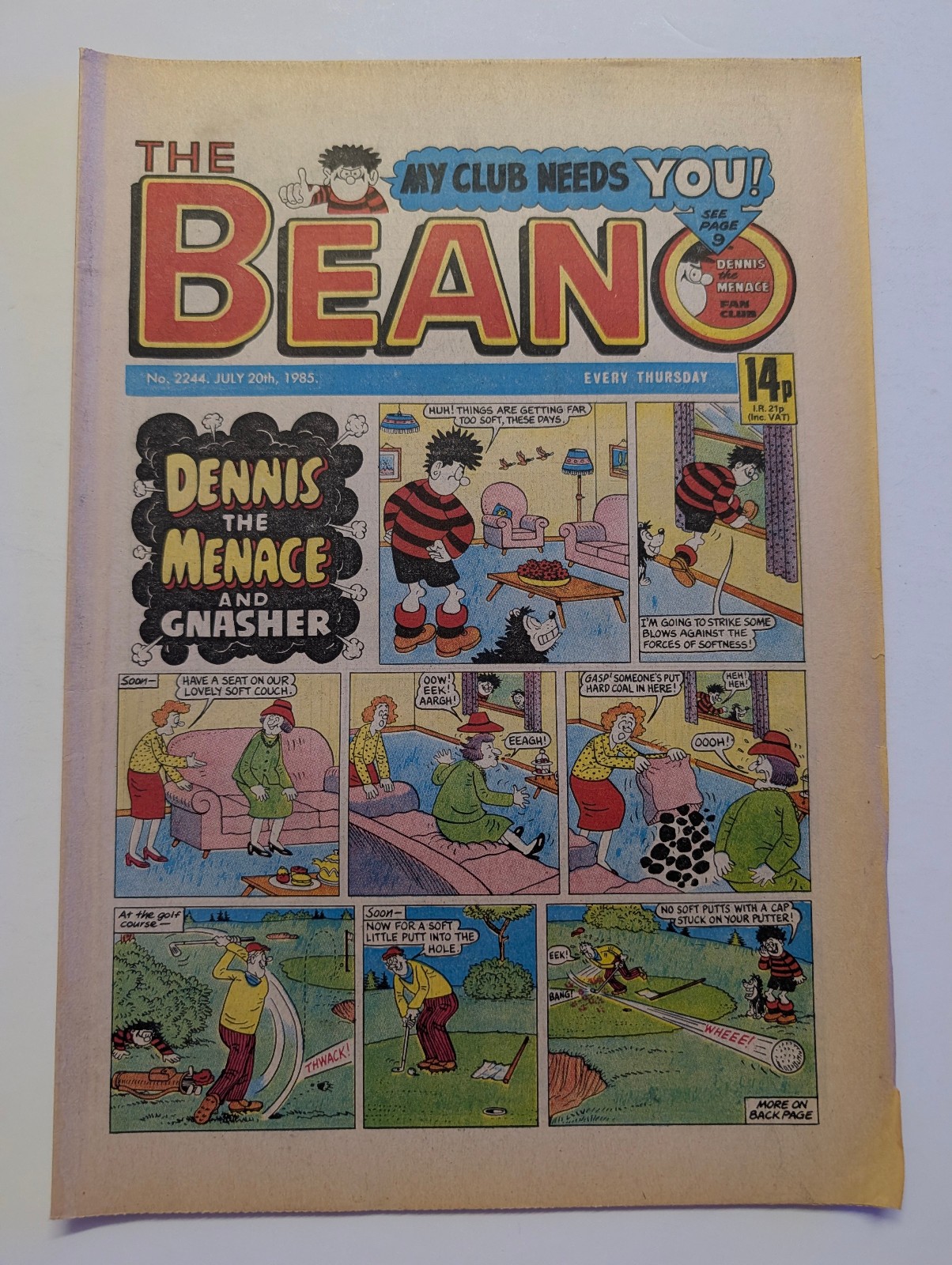 Beano Comic No 2244, July 20th 1985.