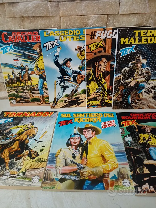 7 fumetti Tex originali vintage