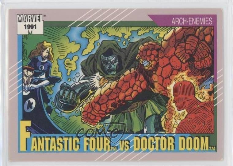 1991 Impel Marvel Universe Serie II Fantastici Quattro vs Doctor Doom #124 00em