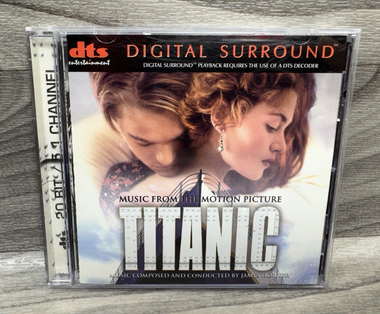 TITANIC SOUNDTRACK - DTS 20 BIT 5.1 CHANNEL CD - JAMES HORNER CELINE DION RARE