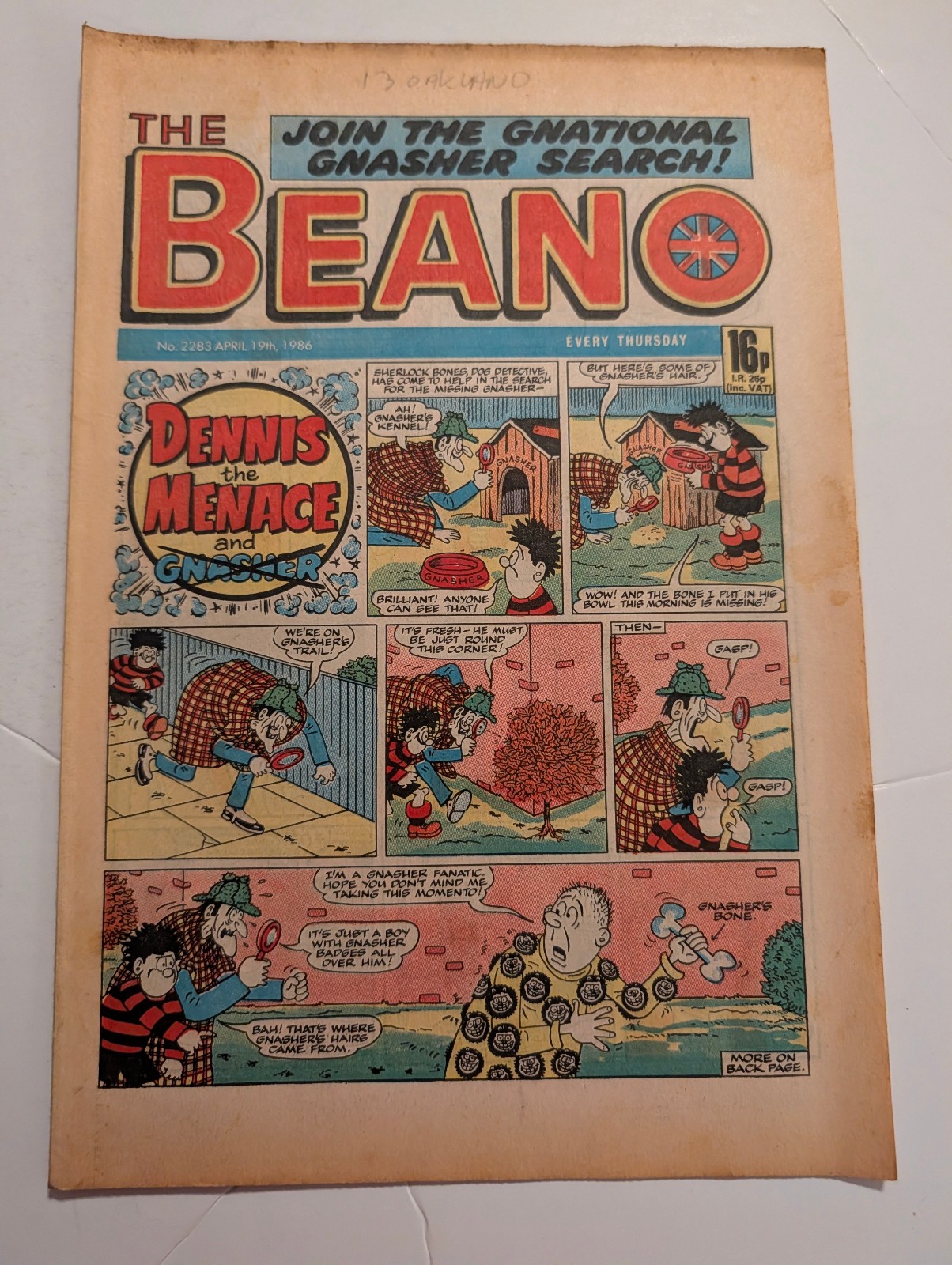 Beano Comic No 2283, April 19th 1986.