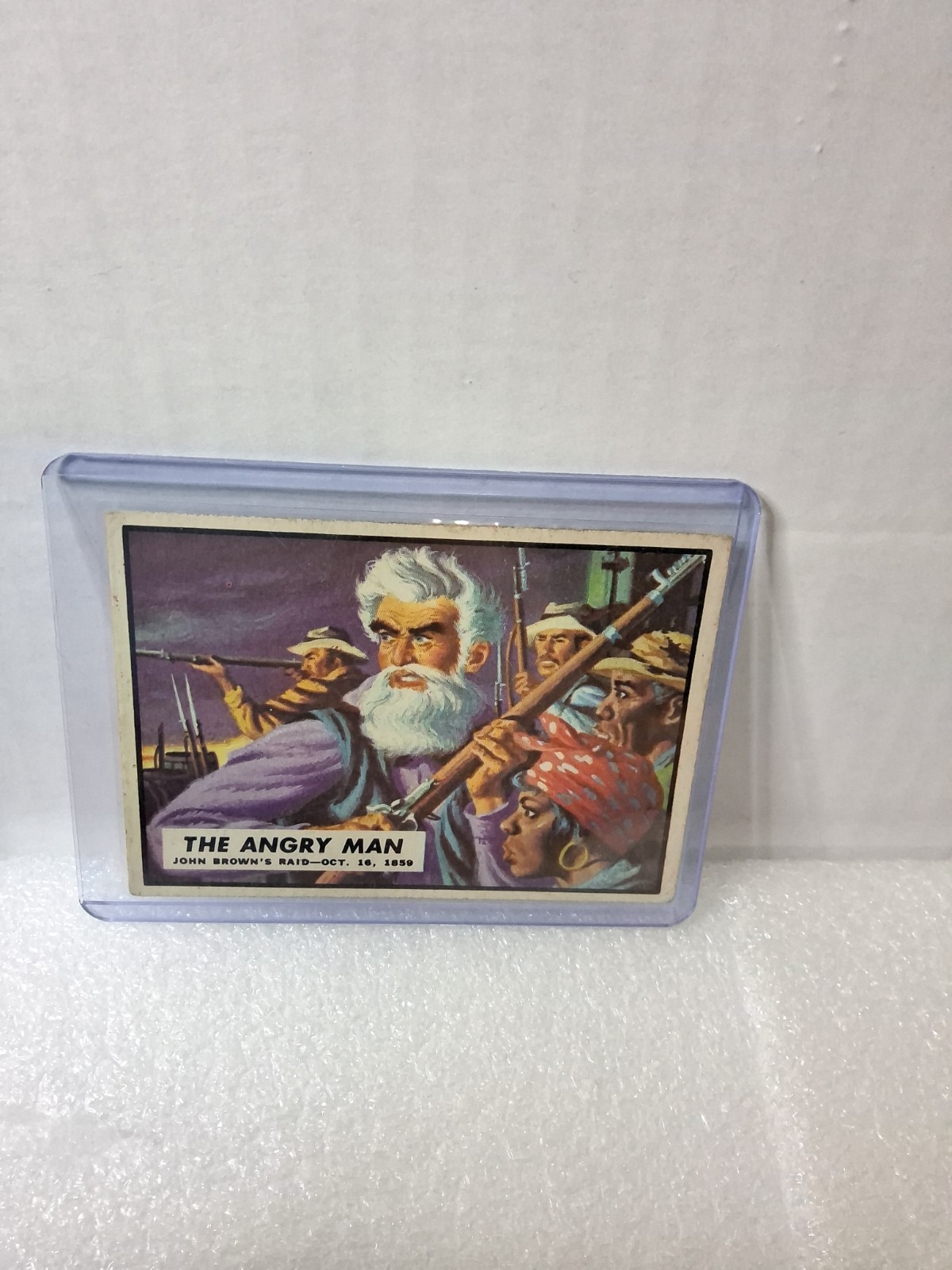 1962 topps cartolina di notizie guerra civile L'uomo arrabbiato