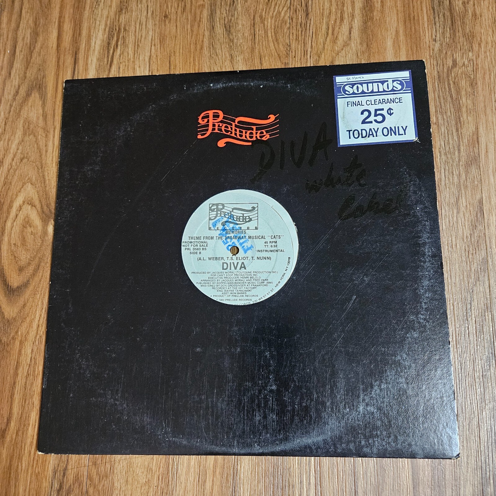 Diva – Memories (Theme From The Broadway Musical "Cats") 1983 PROMO EX/EX