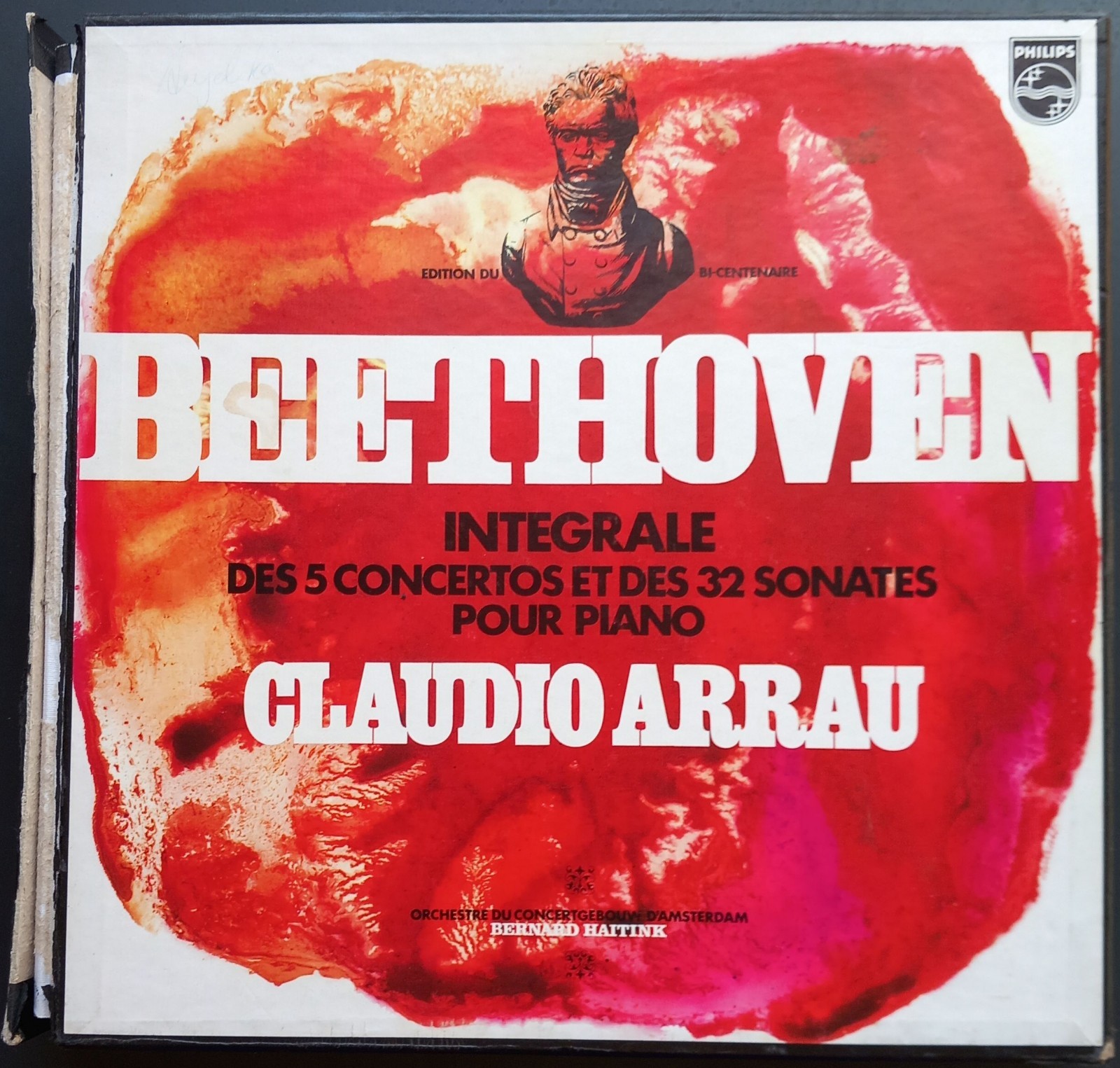 Beethoven - 32 Sonatas, 5 Piano Concertos, ARRAU, HAITINK, 18 LP Box, Philips