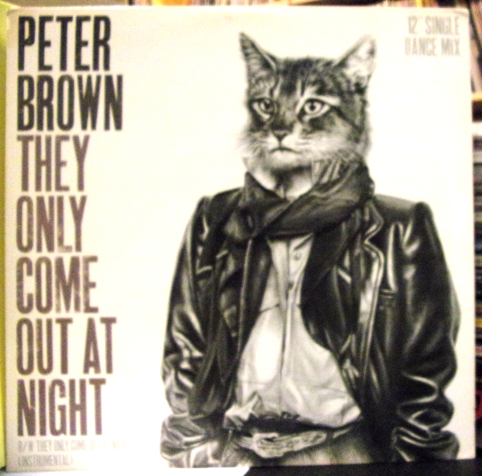 Peter Brown-They Only Come Out At Night-1984-LP-NM/EX   Maxi Single