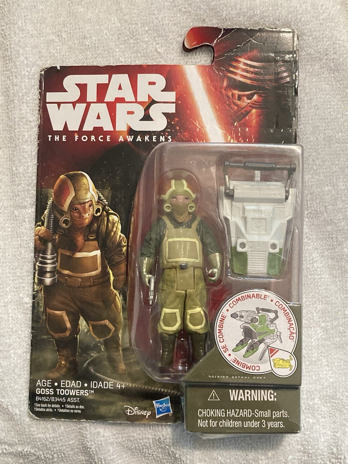 Modellino Goss Toowers Star Wars Il Risveglio della Forza 3,75" Hasbro nuovo SIGILLATO
