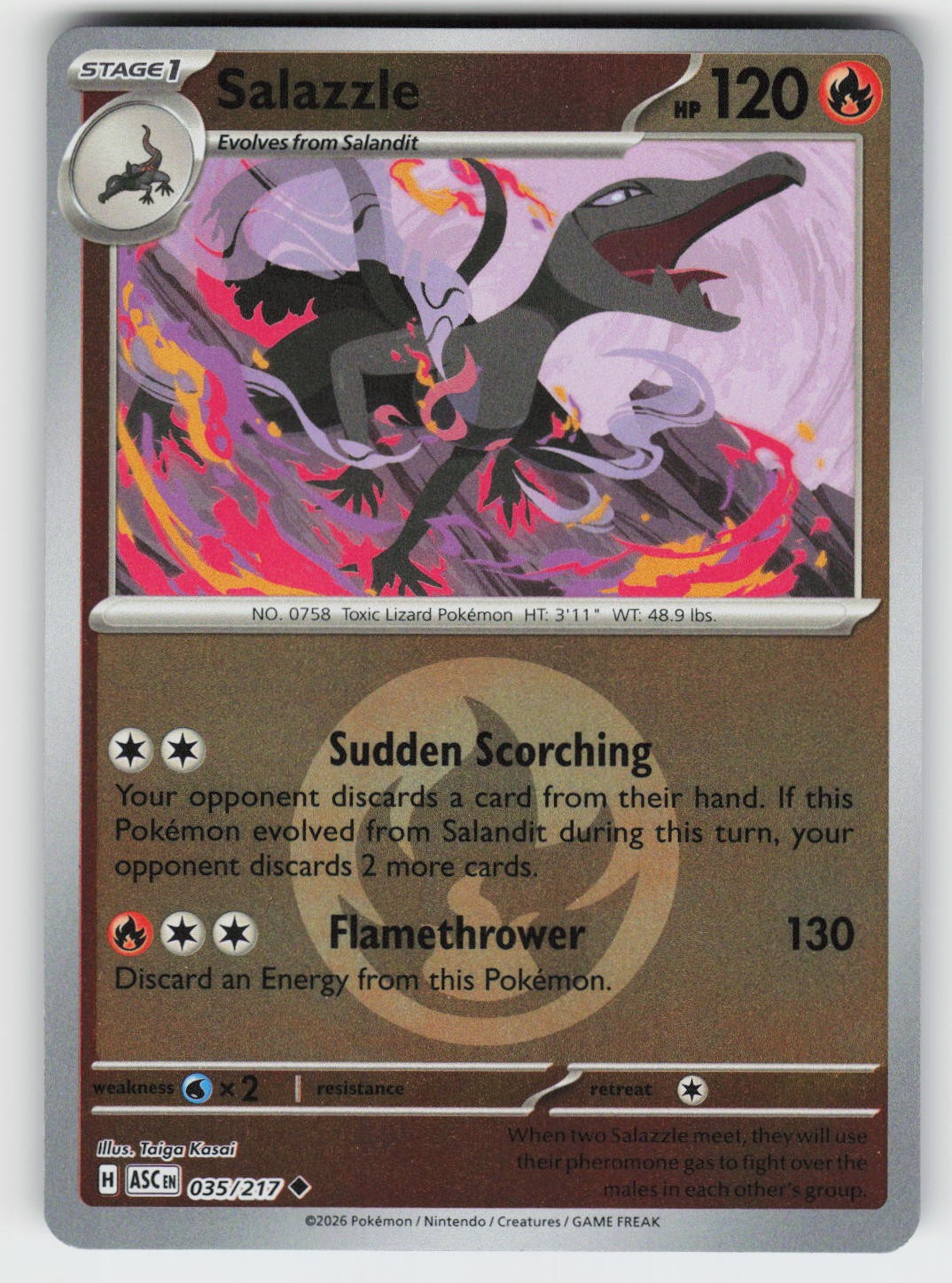 Salazzle - (Energy Symbol) Reverse ME: Ascended Heroes 035/217 NM