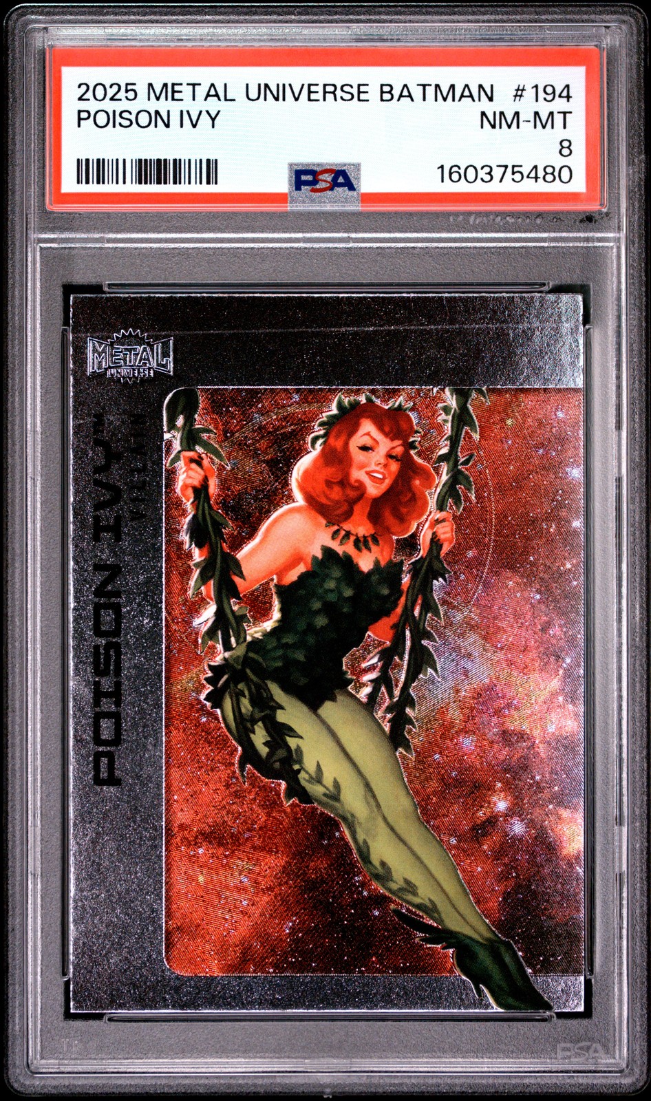 2025 SKYBOX METAL UNIVERSE BATMAN #194 POISON IVY PSA 8