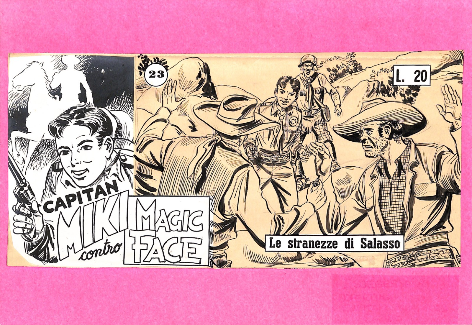 CAPITAN MIKI Striscia COPERTINA- 23 le stranezze di Salasso - 13x26 cm ESSEGESSE