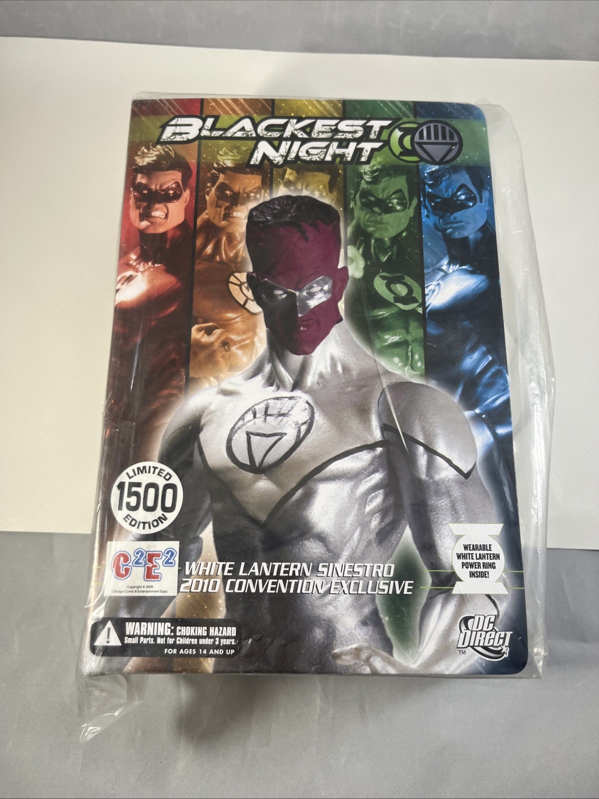 LANTERNA VERDE Blackest Night LANTERNA BIANCA SINESTRO Figurina Ltd Ed 2010 C2E2
