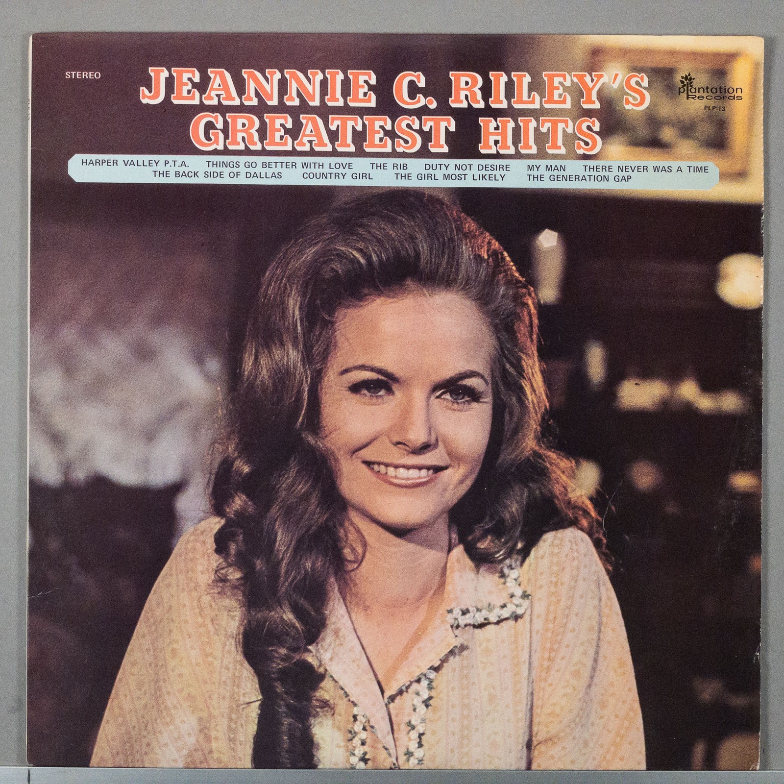 JEANNIE C. RILEY Greatest Hits 1971 LP Vinyl Record Album : VG+/EX PLP 13