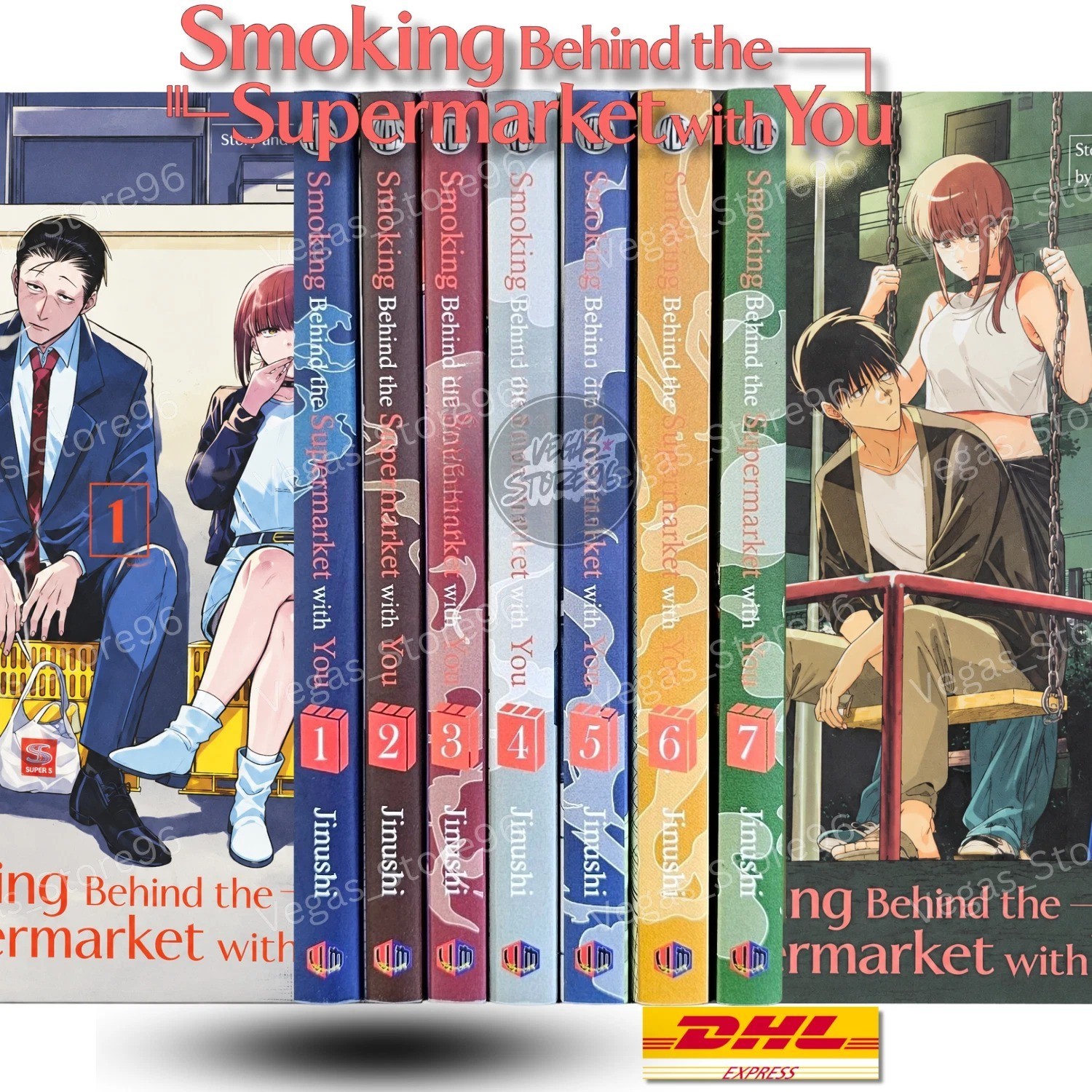 Smoking Behind The Supermarket With You Manga Vol 1-7 Set Completo Versione Inglese