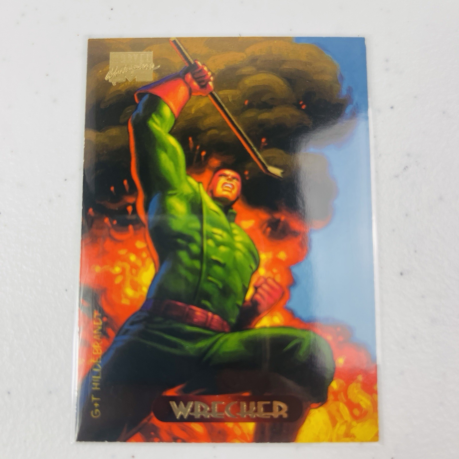 Wrecker 1994 Fleer Marvel Masterpieces 138 Comics Trading Card