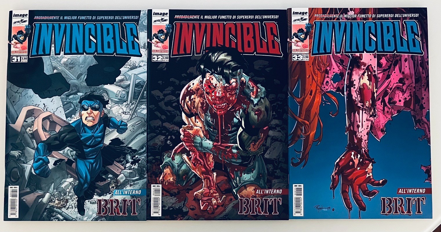 Invincible #31-32-33/US #60/65 1st Conquest Set Completo Italian Edition IT