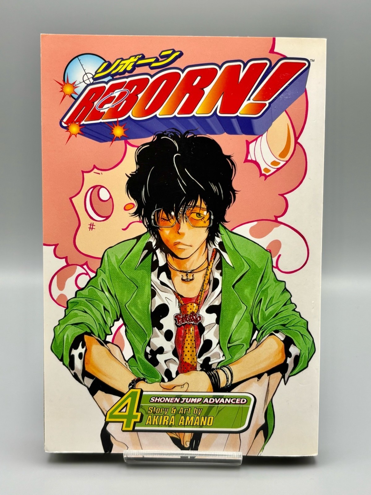Reborn! Vol. 4 manga Akira Amano VIZ Shonen Jump Advanced prima stampa inglese