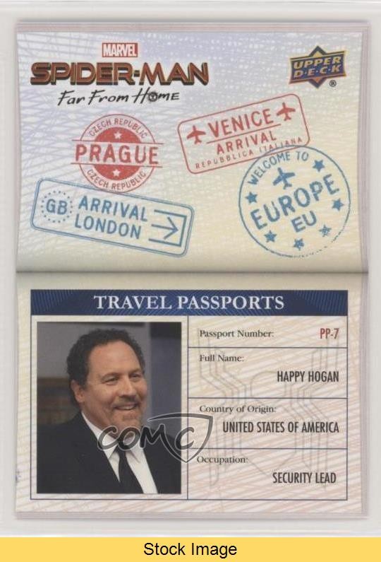 2020 Marvel Spider-Man Far From Home Student Passports Happy Hogan READ ut4