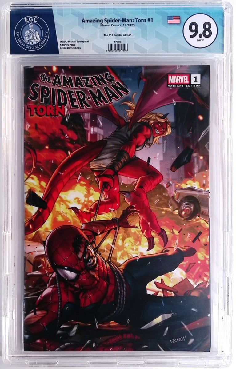 Amazing Spider Man - Torn #1 EGC 9.8 (Marvel Dec 2025) 
