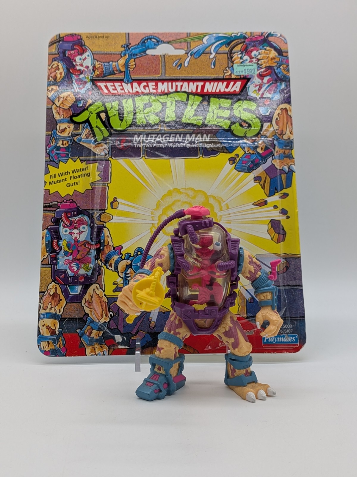 Playmates 1990 Teenage Mutant Ninja Turtles Mutagen Man Action Figure 