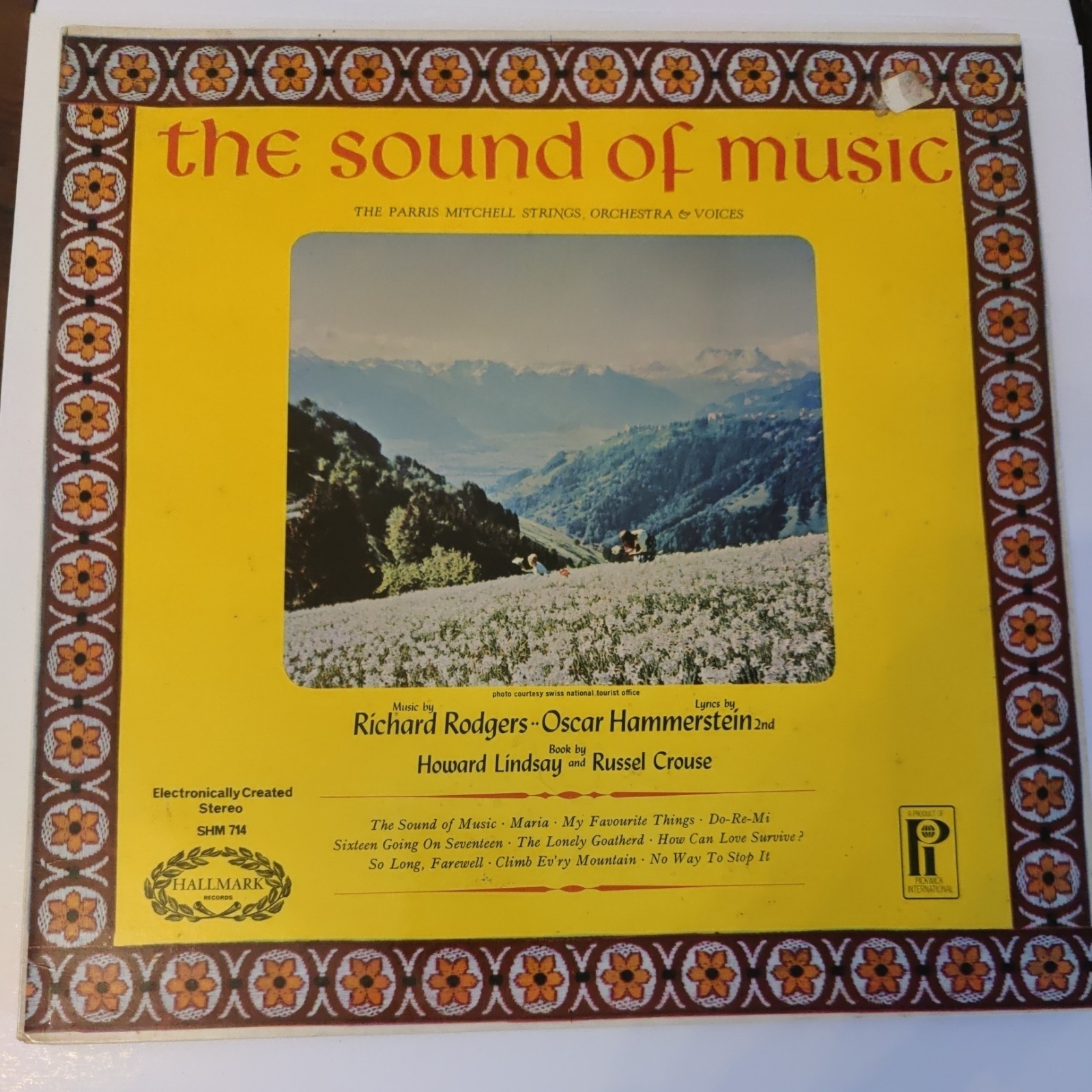 The Sound Of Music vinyl 12” The Parris Mitchell Strings Orchestra & Voices 