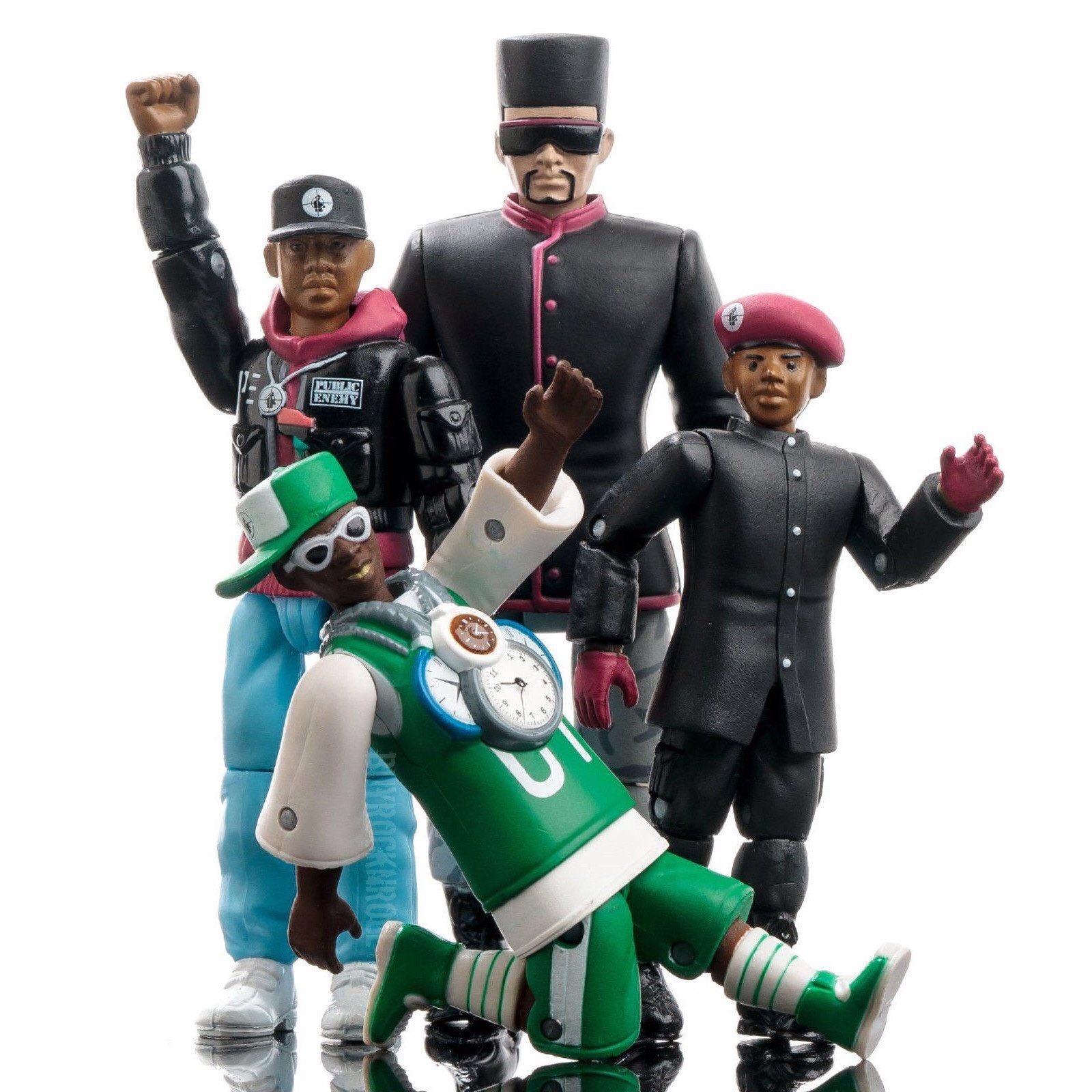 Public Enemy Action Figure Set (4 Figures) By Presspop Inc Very Rare!