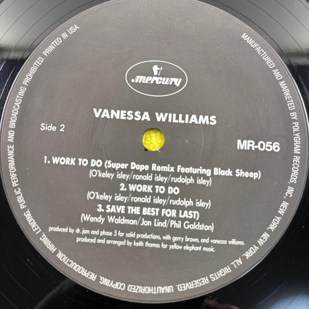 Tony Toni Tone Vanessa Williams 12 pollici vinile singolo R&B