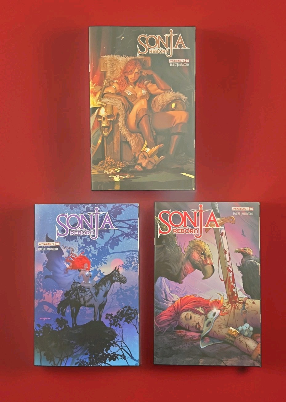 SONJA REBORN #6 COVER SET A B D DYNAMITE COMICS LOT 1ST PRINTS 2025 NM-
