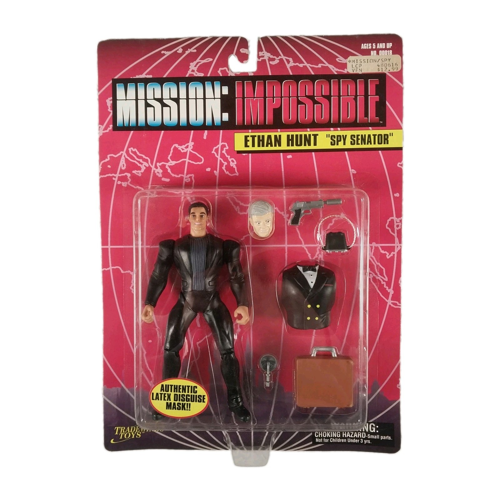 Modellino Mission Impossible Ethan Hunt Spy Senator 1996 Tradewinds Toys NUOVO