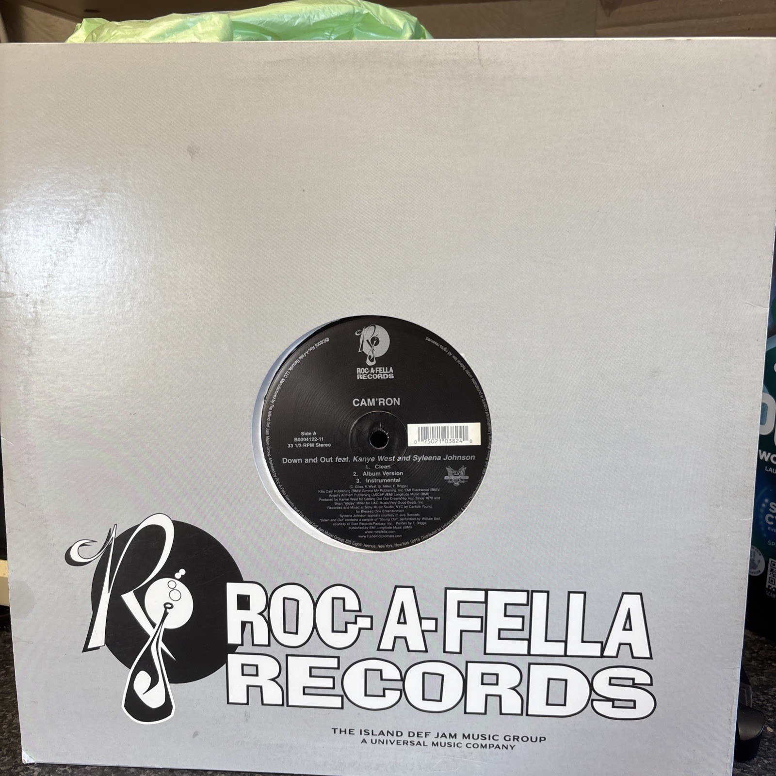 Cam'ron - Down And Out - Used Vinyl Record 12 - N4593z