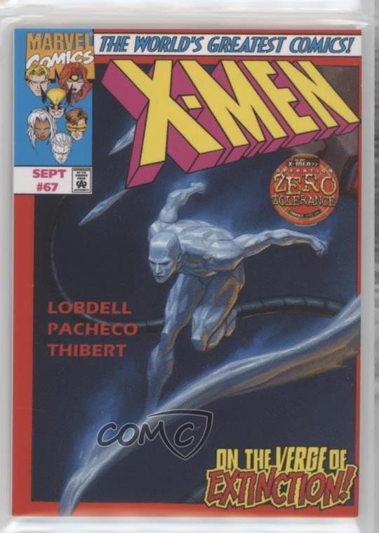 Copertina variante Upper Deck Marvel Masterpieces 2022 271/1499 Iceman #14 5x5