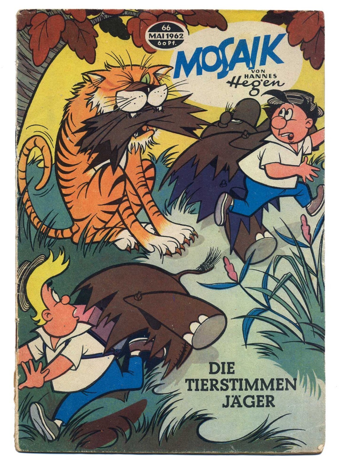 Mosaico n. 66, maggio 1962, I cacciatori di voci animali, originale