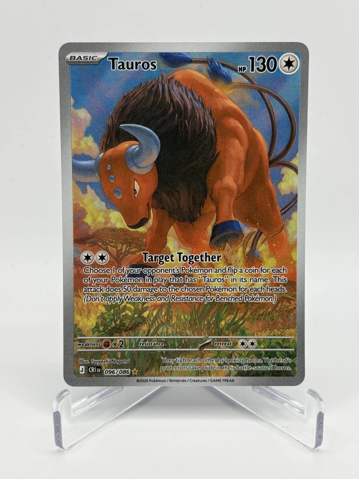 Tauros 096/086 Me04: Chaos Rising Holo