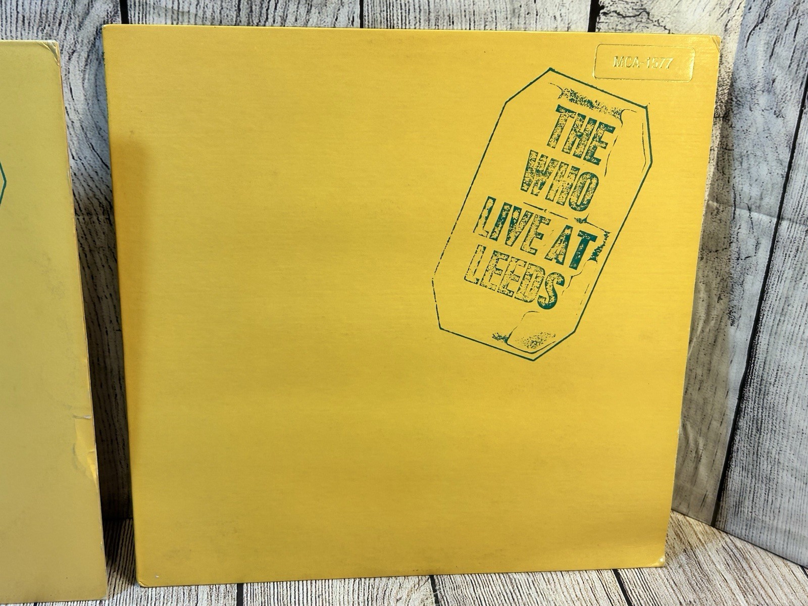 The Who Live At Leeds LP MCA-1577 1988 MCA Records Gold Stamped Cover Vinyl
