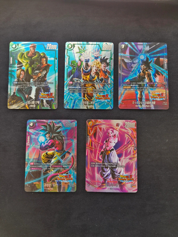 Lot de 5 cartes Dragon Ball Fusion World Dokkan Battle