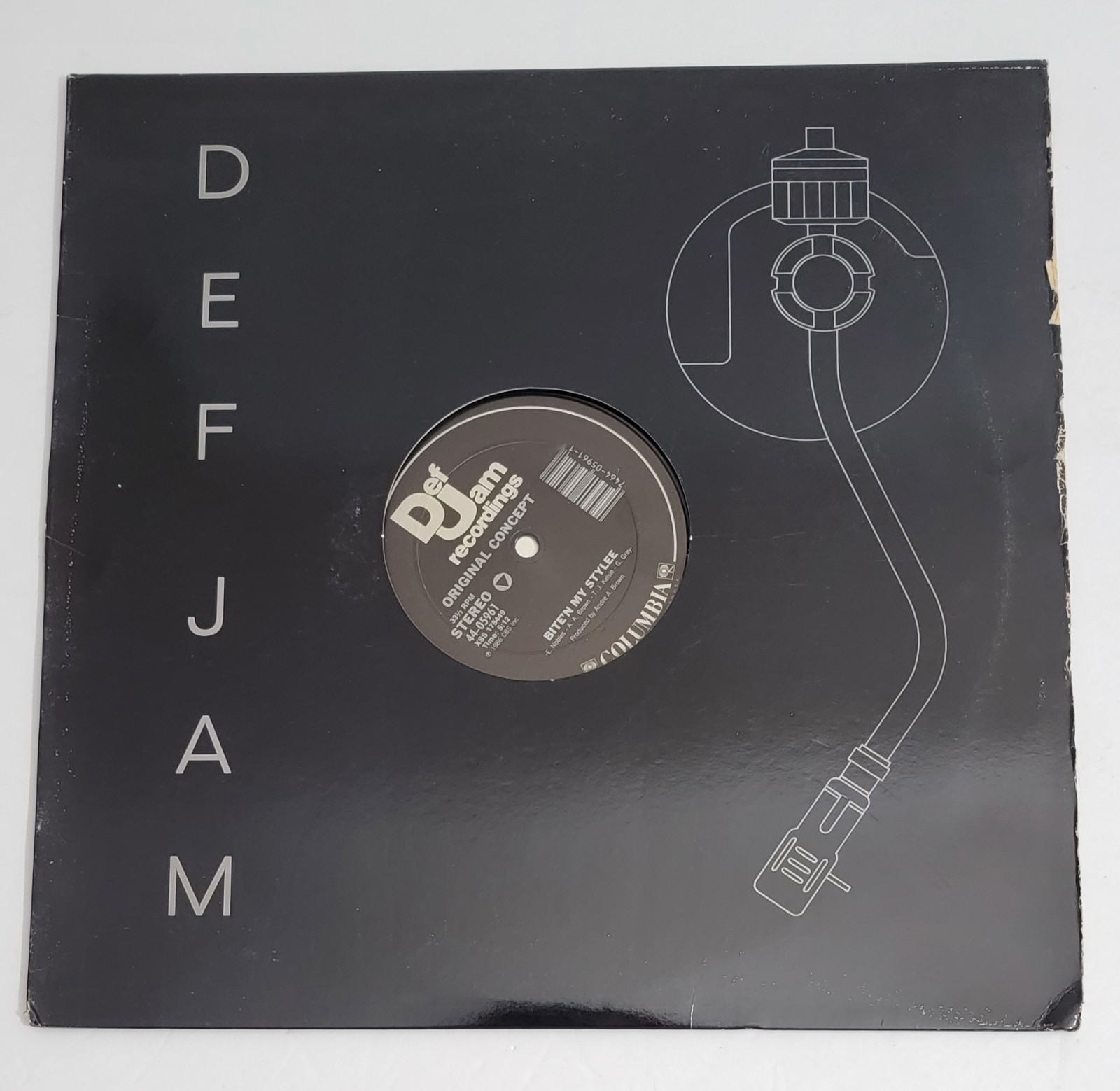 ORIGINAL CONCEPT, BITE'N MY STYLEE / PUMP THAT BASS, 12" Vinyl, DEF JAM 1986