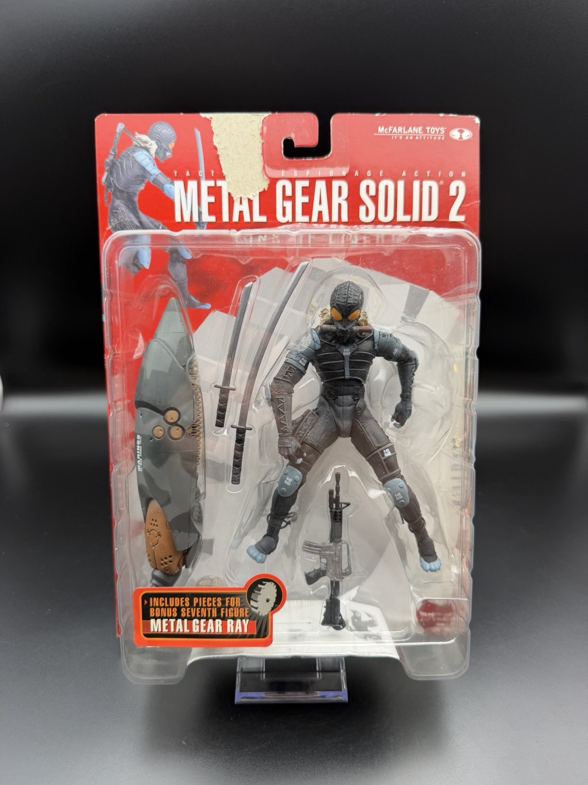 2001 McFarlane Metal Gear Solid 2 Sons of Liberty RAIDEN Figure NIB